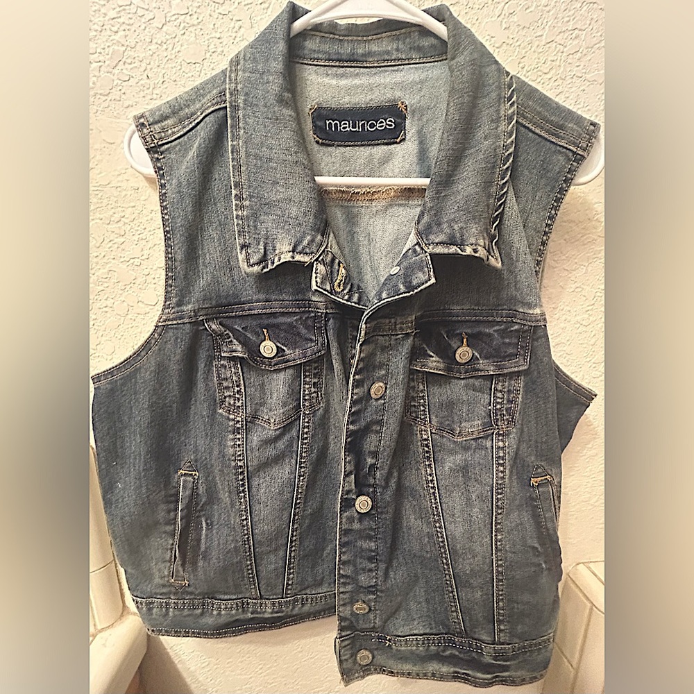 Denim vest - purchased from Maurice’s. Plus size 1